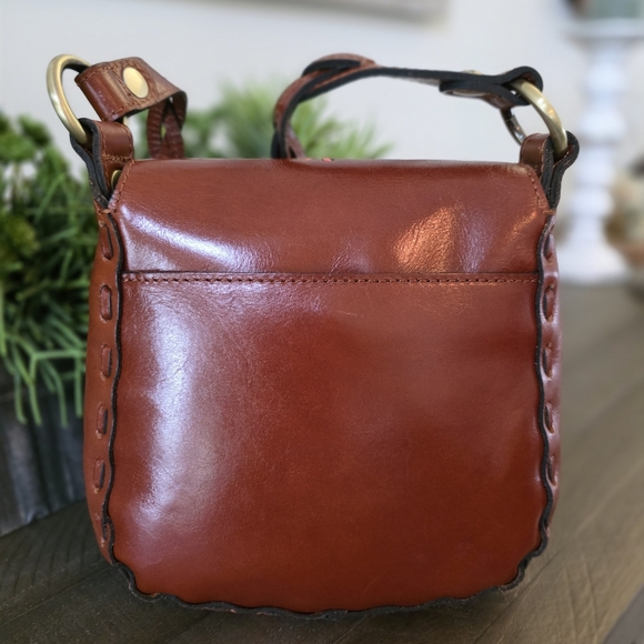 Patricia Nash Hand Painted Leather Butterfly Aida Crossbody/Shoulder Bag - Picture 5 of 13